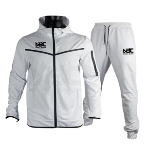 Survêtements d'entraînement personnalisés de haute qualité unisexe à séchage rapide grande taille avec bandes latérales survêtement d'hiver pour hommes femmes-Vente en gros - Product Image 3