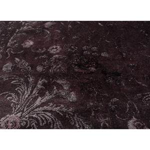 Alfombra de Lana y Seda Anudada a Mano en Gris Azalea y Negro, con Patrón Floral y Abstracto, Rectangular, Modelo para Pasillo, Dormitorio - Pae-6149 - Product Image 3
