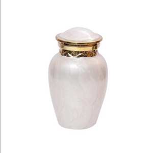 Urna de aluminio personalizada para cenizas, urna de cremación funeraria para cenizas humanas exportada desde la India - Product Image 1