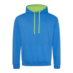 Sweat-shirt lourd personnalisé pour adultes, sweat-shirt à capuche contrasté de style universitaire - Product Image 1