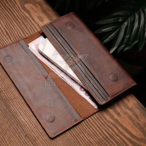 Best Hot Selling Men Leather Single Shade Bifold <b>Wallets</b> Customized Men Pakistan Made <b>Waterproof</b> Leather <b>Wallets</b> - Product Image 4