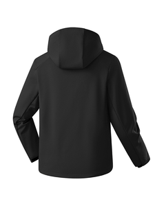 Chaqueta con capucha y cierre de cremallera informal para invierno y otoño, chaqueta impermeable Softshell a prueba de viento personalizada para hombres - Product Image 2