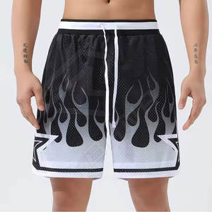 กางเกงขาสั้นเล่นบาสเก็ตบอลสำหรับผู้ชายกางเกงขาสั้นเล่นกีฬาออกกำลังกายแบบแห้งเร็วพร้อมโลโก้ขนาดใหญ่พิเศษสำหรับฤดูร้อน - Product Image 5