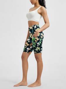 Shorts de Yoga femmes taille haute sans couture vêtements de sport séchage rapide Logo personnalisé Shorts de Yoga en gros Pakistan vêtements de sport - Product Image 5