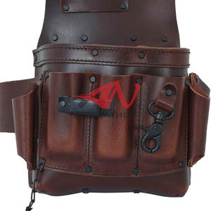 Sac à outils pour électricien en cuir robuste, nouvelle saison, finition de haute qualité pour les professionnels de l'électricité - Product Image 6