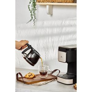 Solo caffè Aroma 2 In 1 filtro caffè e tè macchina per la preparazione del tè Beige