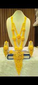 Ensemble de boucles d'oreilles collier en plaqué or 24 carats d'inspiration italienne directement expédié USA France Espagne Turquie Comores Mayotte - Product Image 2