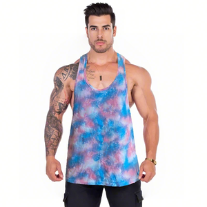 Camiseta de tirantes personalizada para hombre, baloncesto, correr, entrenamiento, Fitness, gimnasio, chalecos, camiseta - Product Image 6