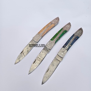 Couteau pliant en acier damas Offre Spéciale extérieur Camping chasse tactique survie manche en bois d'olivier couteau de poche pliant - Product Image 6