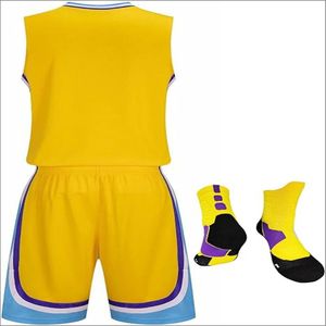Ensemble de maillots de basket-ball réversibles personnalisés, respirants, grande taille, imprimés par sublimation, vêtements de basket-ball unisexes, antibactériens, anti-UV - Product Image 2