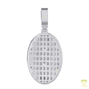 Hip Hop religioso VVS laboratorio cultivado declaración joyería Baguette corte colgante rodio plateado cristiano joyería regalo - Product Image 6