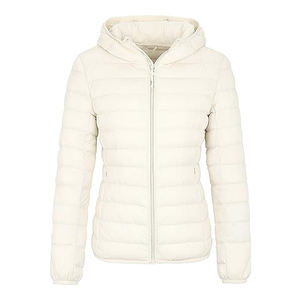 Haute Qualité 100% Nylon Femme Duvet D'oie Rembourrage Épais Coupe-Vent Bulle Puffer Vers Le Bas Plume Veste Femmes - Product Image 4