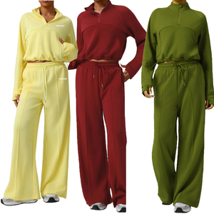 Ensemble de survêtement décontracté personnalisé avec logo OEM pour femmes, sweat-shirt à capuche et pantalon de survêtement de détente, ensemble de survêtement deux pièces pour joggeur - Product Image 6