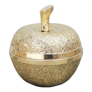 Ollas Khajoor Vintage de Latón de Alta Calidad, Olla Árabe para Dátiles con Grabado y Acabado Pulido para Uso en el Hogar, Restaurantes y Cocinas - Product Image 6