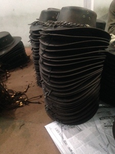 Sombrero de Vaquero de Cuero con Logotipo Personalizado, Color Marrón Oscuro, Hecho a Mano, Estilo Western Outback, Ala Ancha, para Montar a Caballo, con Banda Trenzada, OEM Disponible - Product Image 5