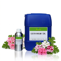 Huile Essentielle de Géranium Rose Pure et Naturelle BORUI en Gros – Extrait Végétal de Qualité Supérieure pour l'Aromathérapie, le Spa et les Soins Capillaires (OEM)