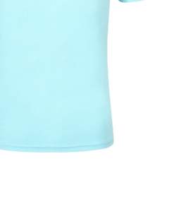 Polo personnalisé pour homme, bleu ciel, manches courtes, respirant, en tissu piqué de polyester et de coton, logo personnalisé, vêtements de travail décontractés, uniforme OEM - Product Image 6