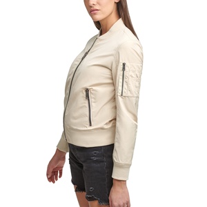 2025 vestes de baseball en satin pour femmes au design personnalisé en gros pour l'hiver et le printemps Bomber mince avec décoration brodée - Product Image 4