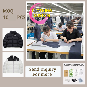 7095 Wholesale High Quality Stand Collar Men Designer <b>Cropped</b> Puff <b>Jacket</b> Nothern Down Coat <b>Puffer</b> <b>Jacket</b> - Product Image 4