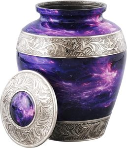 Urnas grandes de aluminio hechas en India de primera calidad para suministros funerarios de cremación - Product Image 3