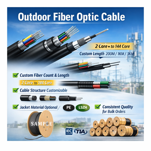 Fabricante líder de cables ópticos para exteriores en China Cable de fibra óptica personalizado a granel a un precio asequible - Product Image 2