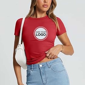 Camiseta de manga corta con cuello redondo para mujer - Product Image 6