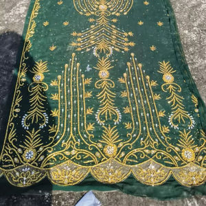 Premium Collection of Somali Dirac Set Heavy Beaded <b>Lace</b> Fabric Luxurious Top Classical Crystal Beads Beaded Fabric - Product Image 1