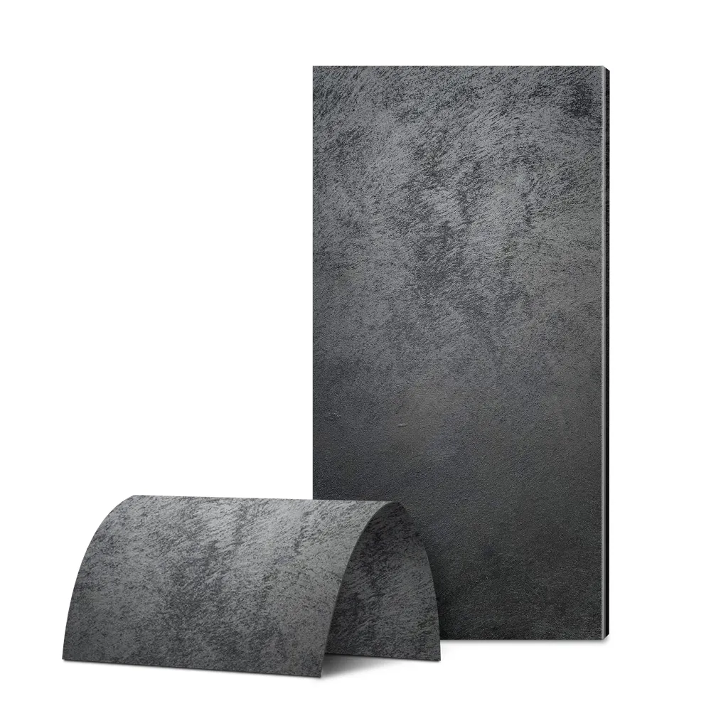 Esthetische Sterrenhemel Zwart Verguld Flexibel Wandpaneel Metalen Effect Cement Board Split Gevelsteen Flexibele Keramische Wandtegels