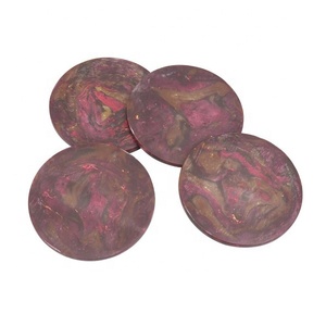 Posavasos de cerámica más vendidos, estilo clásico, cuerno cuadrado, diseño de hueso, portavasos de madera de resina única para decoración del hogar - Product Image 4