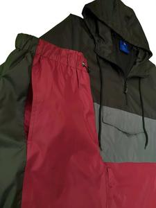 Ensemble de survêtement coupe-vent à col montant personnalisé pour hommes veste en nylon et polyester pour l'hiver jogging en plein air nouveau - Product Image 5