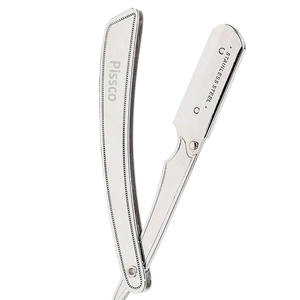 Navaja de Afeitar Plegable de Acero Inoxidable Personalizada para Barbería, Cuchilla de Repuesto para Cortar el Cabello, Navaja Recta de Acero Inoxidable - Product Image 2