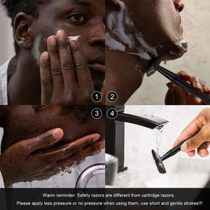 Vente chaude Entièrement Personnalisé Professionnel Pliant Salon De Coiffure Rasoir Rasoir Droit Rasoirs En Gros Poignée En Acier Sécurité - Product Image 6