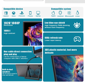 Nouvel écran d'extension pour ordinateur portable 14 pouces, moniteur portable double, deuxième écran, moniteurs portables de voyage pour ordinateur portable - Product Image 2