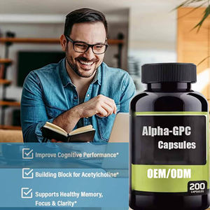 Vendedor caliente Alpha-GPC Cápsulas Enfoque de memoria y suplementos de soporte cerebral Glicerofosfato 500mg 600mg Alpha Gpc Cápsulas - Product Image 3