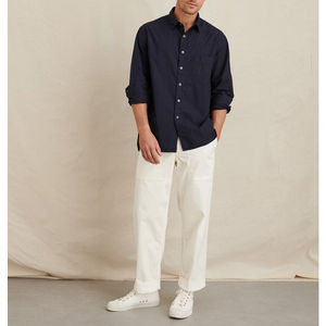 Chemise boutonnée de haute qualité pour hommes respirant mode hommes séchage rapide chaud couleur unie chemise à manches longues grande taille personnalisée - Product Image 6