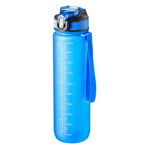 Bottiglia d'Acqua Trasparente in PETG da 1L Personalizzata per Promozioni - Product Image 1