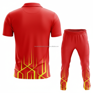 Conjunto de Uniforme de Cricket Sublimado Personalizado para Hombre, Pantalones Cortos de Spandex/Algodón Transpirables de Secado Rápido, Ropa de Equipo - Product Image 5