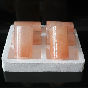 100% naturel rose sel de l'Himalaya verre sculpté à la main ivoire artisanat décoratif pour boire produit d'artisanat naturel - Product Image 2