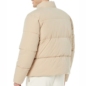 Manteau en duvet d'hiver à capuche en nylon pour hommes, léger et chaud, avec logo personnalisé, livraison DDP - Product Image 2