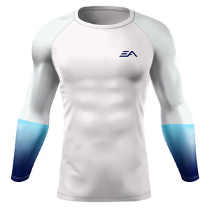 ENROBE APPAREL Nouveau design respirant et écologique, Rash Guards pour hommes en Spandex/Polyester 240g, séchage rapide, manches longues - Product Image 1