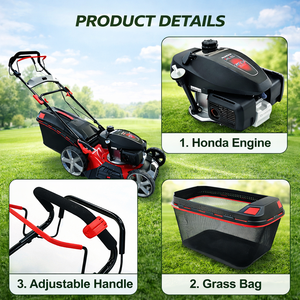 <span class=keywords><strong>Tondeuse</strong></span> à gazon à démarrage manuel E-XIAPU (<span class=keywords><strong>Honda</strong></span> GXV160 170F) pour l'entretien des jardins résidentiels - Product Image 4