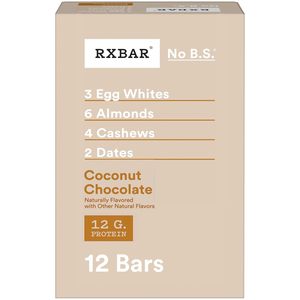 RXBAR Protein <b>Bars</b>, Protein <b>Snack</b>, <b>Snack</b> <b>Bars</b>, Coconut Chocolate, 22oz Box (12 Count) - Product Image 1