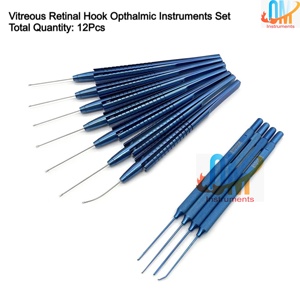 ชุดเครื่องมือผ่าตัดจอประสาทตา Vitreo Retinal Instruments คีมจับจอประสาทตา ตะขอเกี่ยวจอประสาทตา ทำจากสแตนเลสสตีล ใช้ซ้ำได้ ได้รับมาตรฐาน CE ISO | โอลด์เมด - Product Image 4