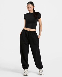 Pantalons évasés plissés respirants de haute qualité pour femmes, vêtements pour femmes, pantalons évasés grande taille, prix raisonnable, OEM - Product Image 2