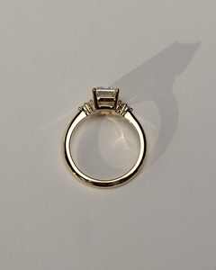 Vvs Cluster <b>Set</b> <b>Emerald</b> Cut Lab Grown IGI Certified Diamond Wedding Engagement Silver Gold Rings for Women - Product Image 2