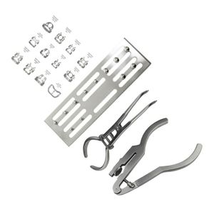 Ensemble de barrage en caoutchouc dentaire manuel de haute qualité Kit de barrage dentaire de base en acier inoxydable de meilleure qualité Instruments chirurgicaux pour les soins dentaires - Product Image 3