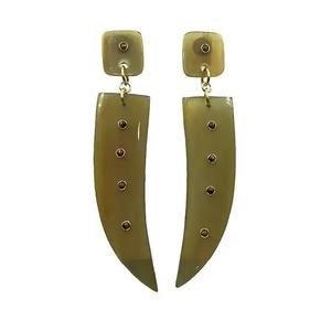 ต่างหูทรงนางฟ้า งานแกะสลักด้วยมือ ทำจากเขาควายแท้ คุณภาพดีเยี่ยม เป็นมิตรกับสิ่งแวดล้อม หรูหรา ทันสมัย สำหรับผู้หญิงและเด็กผู้หญิง ทำจากวัสดุธรรมชาติ 100% - Product Image 6