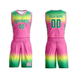 Uniforme de basket-ball d'équipe de club, impression numérique, jersey 100% polyester, shorts respirants, antibactériens, séchage rapide, personnalisé pour les joueurs - Product Image 4