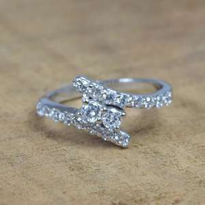 White Topaz 925 Sterling <b>Silver</b> Ring April Birthstone Handmade Gemstone Jewelry Natural Stone Ring Gift - Product Image 6