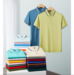 Vente en gros directe d'usine pour hommes polos avec logo personnalisé uniforme en polyester de couleur unie spandex nouveau design chemise de golf à fermeture éclair - Product Image 3
